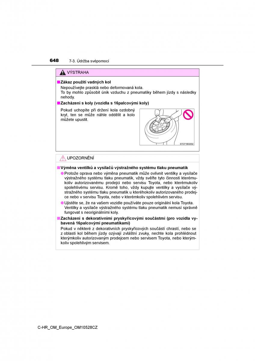 Toyota C HR navod k obsludze / page 648