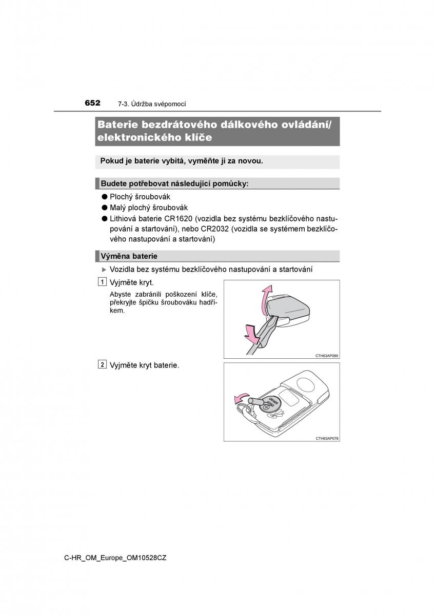 Toyota C HR navod k obsludze / page 652