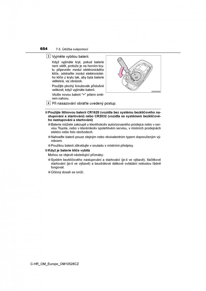 Toyota C HR navod k obsludze / page 654