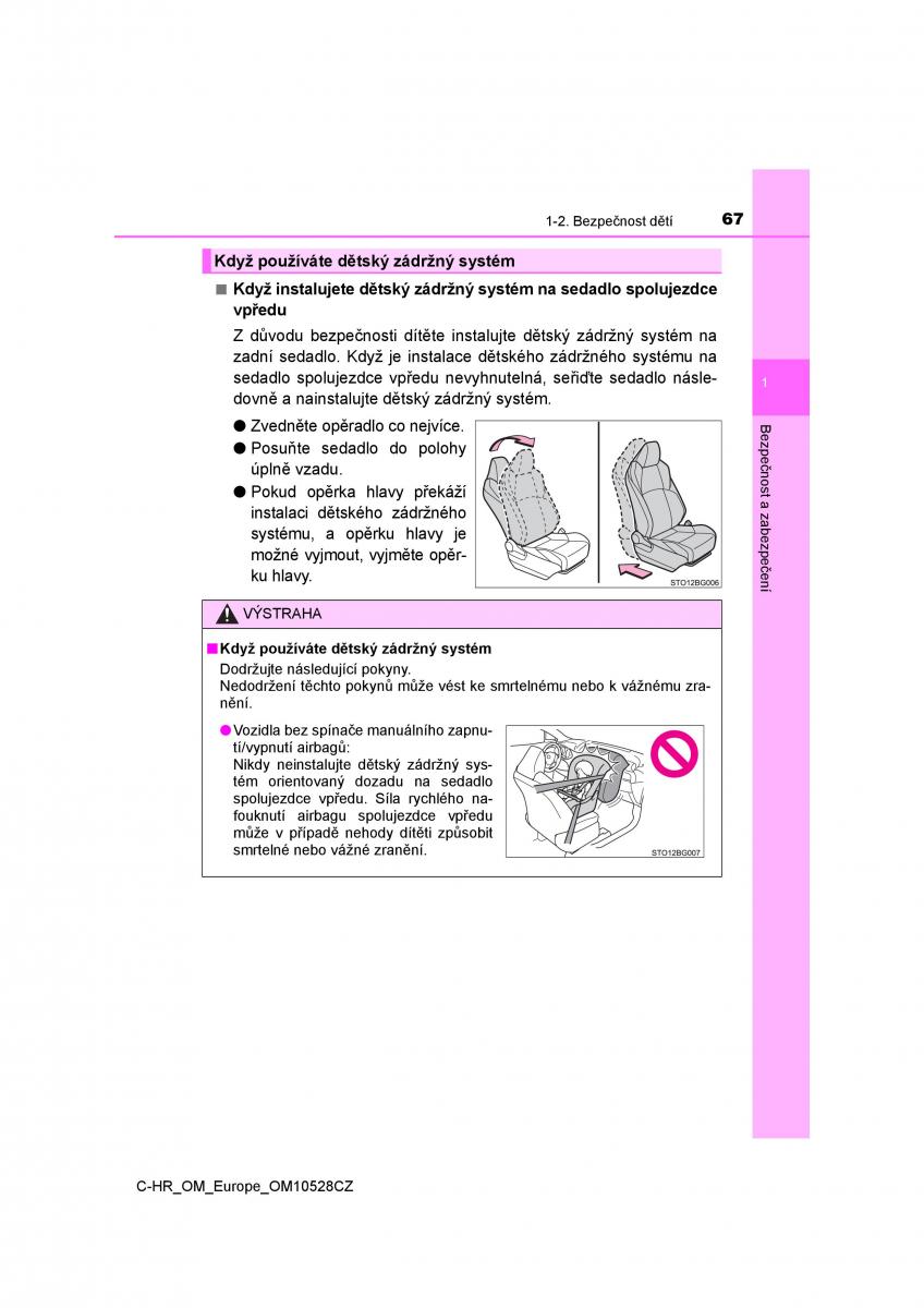 Toyota C HR navod k obsludze / page 67