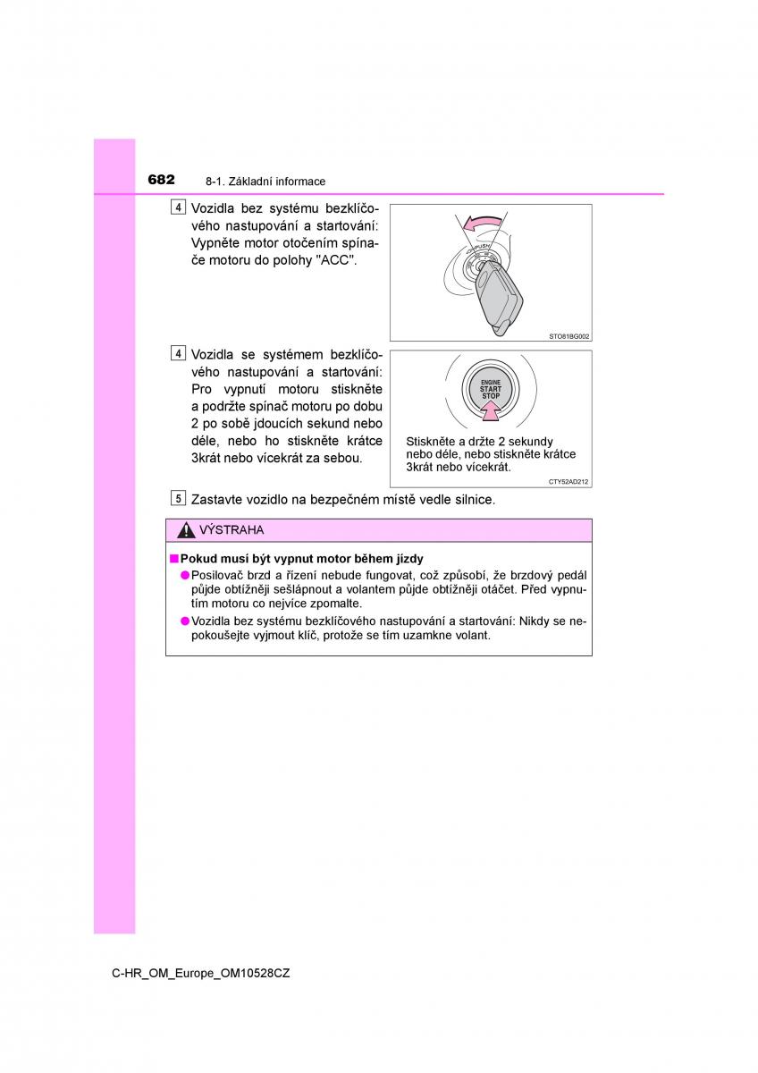 Toyota C HR navod k obsludze / page 682