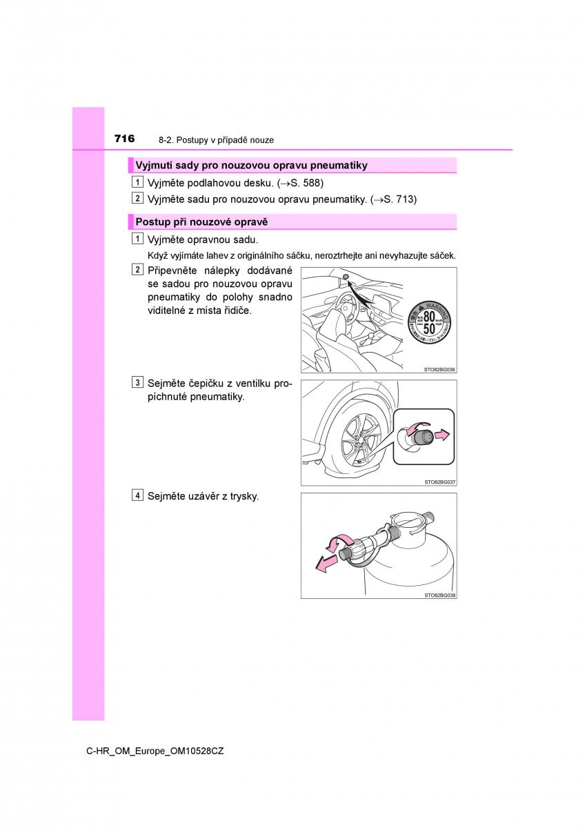 Toyota C HR navod k obsludze / page 716