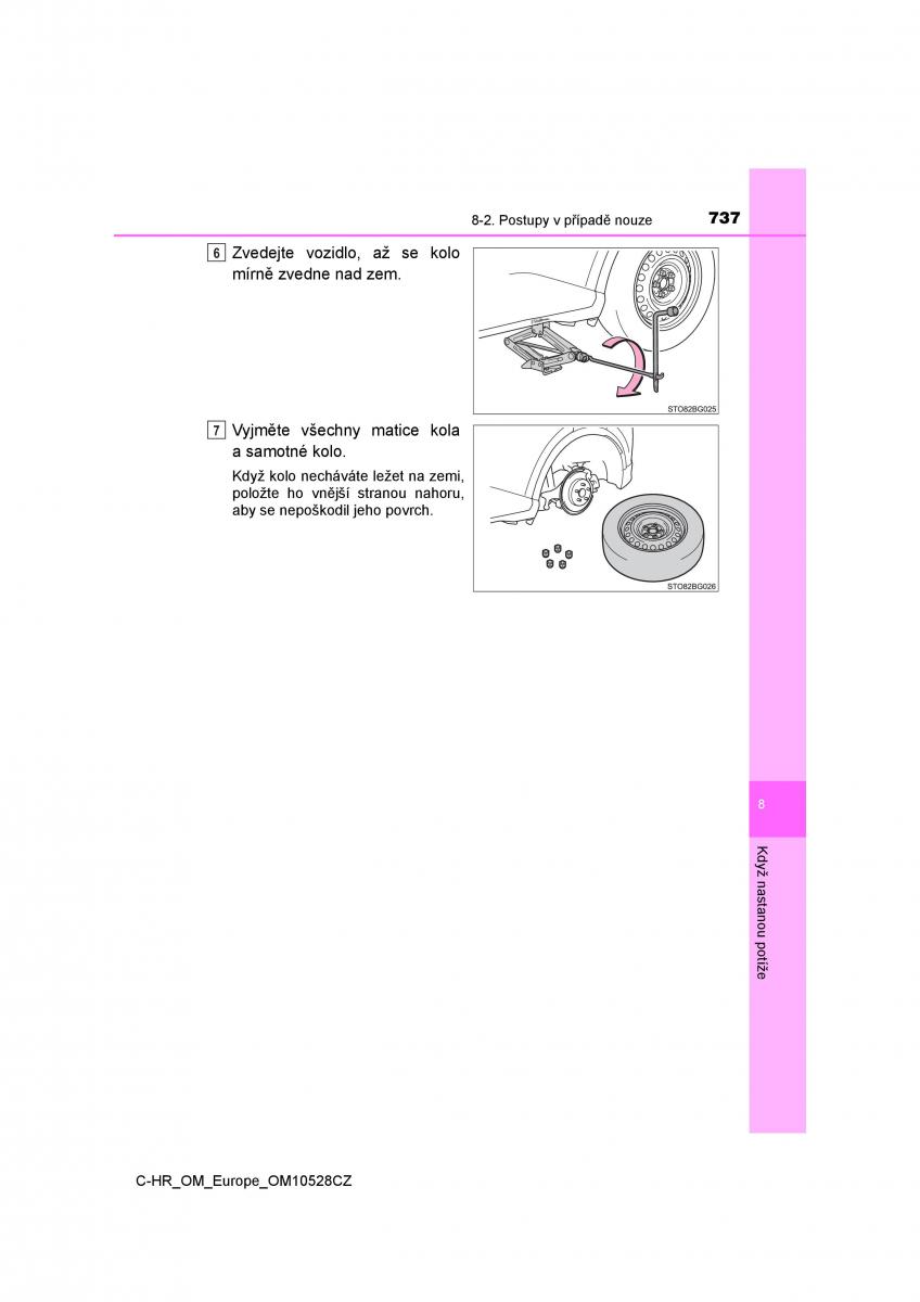 Toyota C HR navod k obsludze / page 737