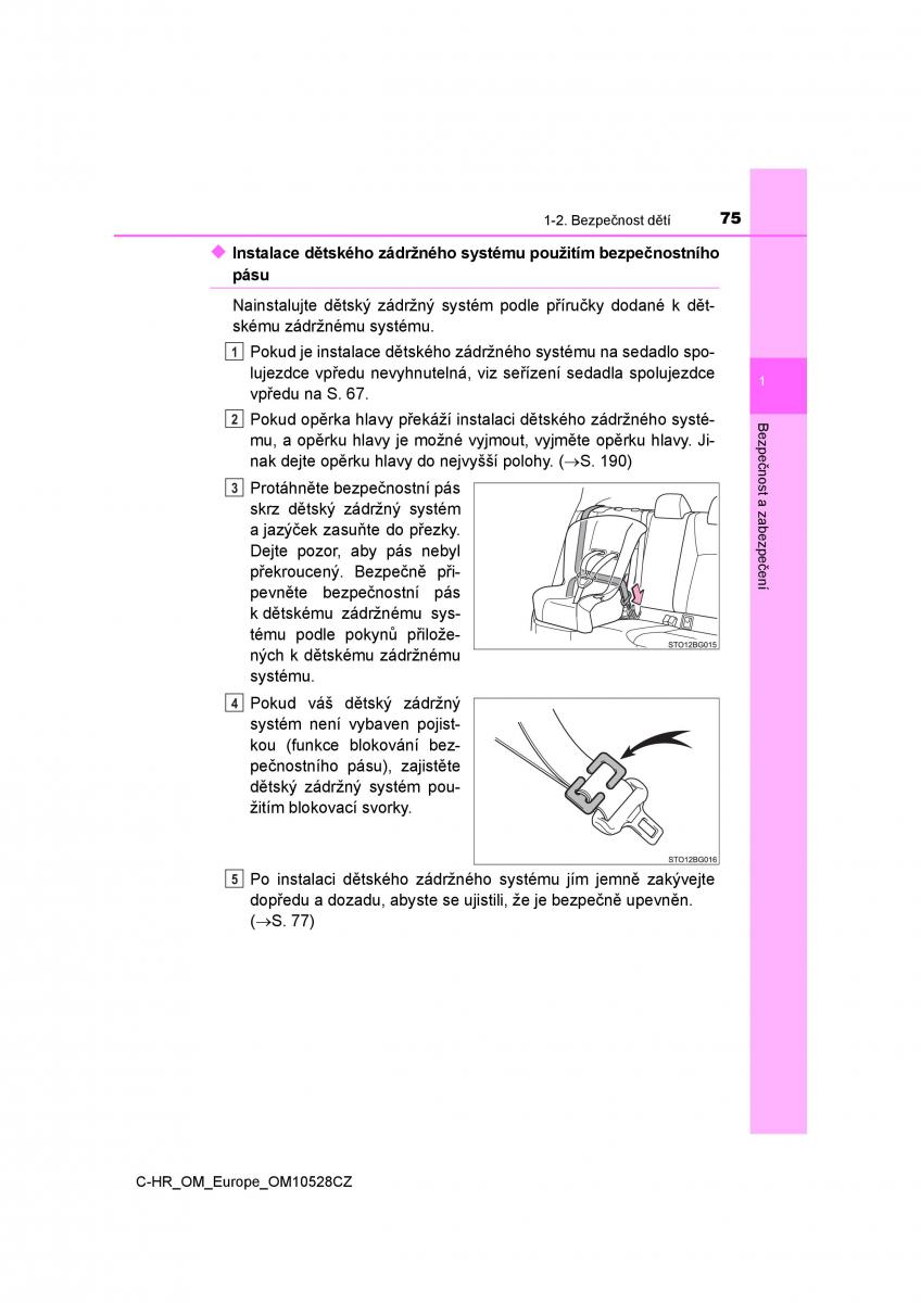 Toyota C HR navod k obsludze / page 75