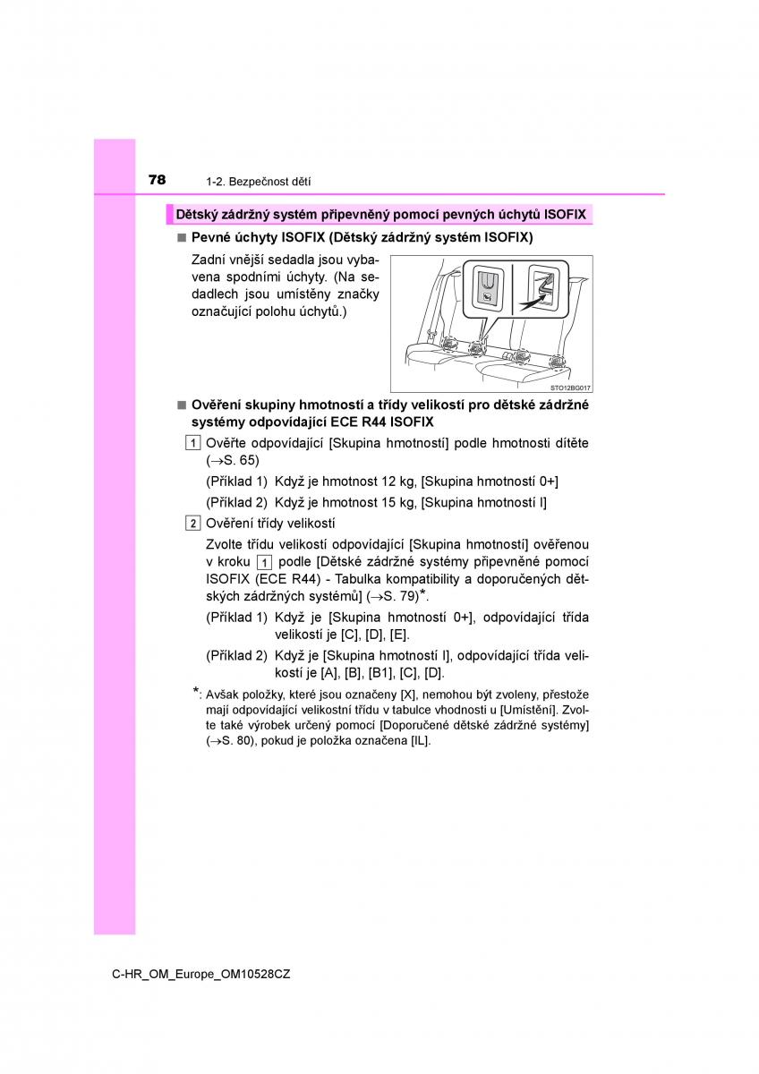 Toyota C HR navod k obsludze / page 78