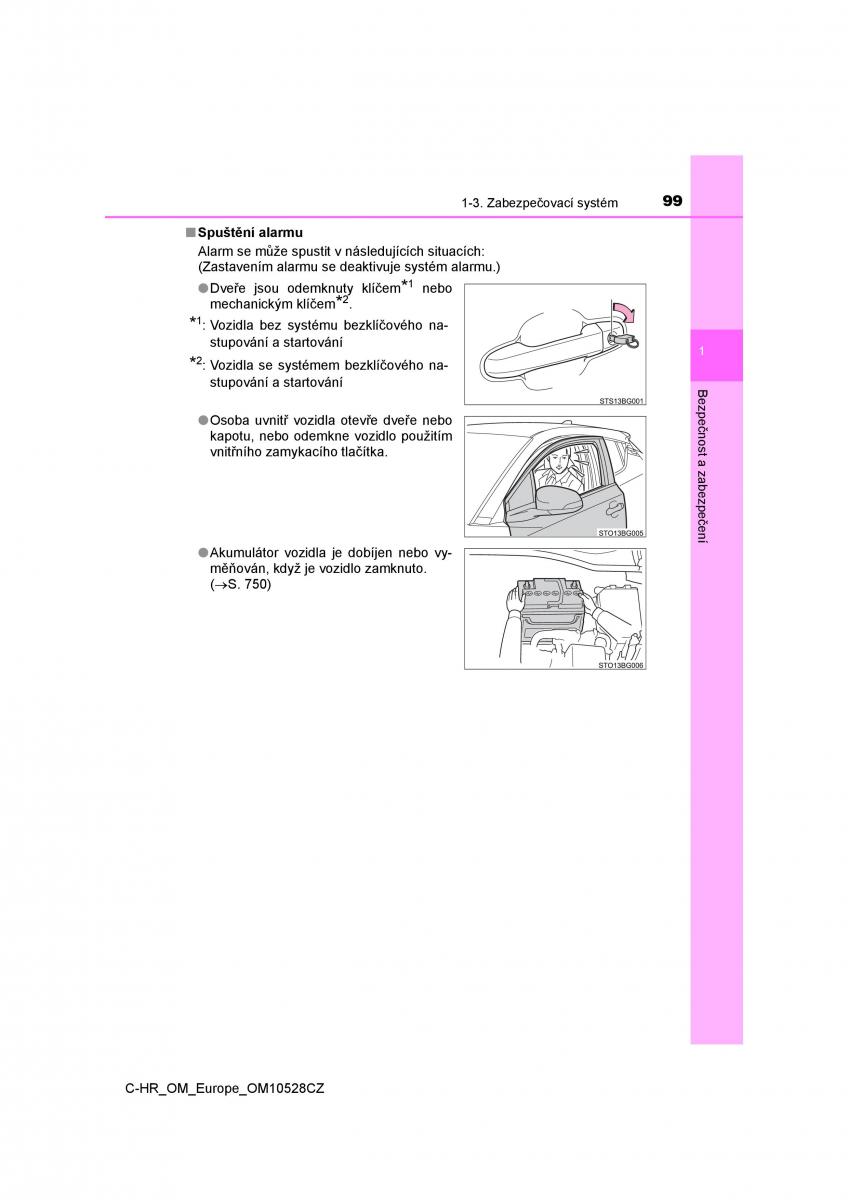 Toyota C HR navod k obsludze / page 99