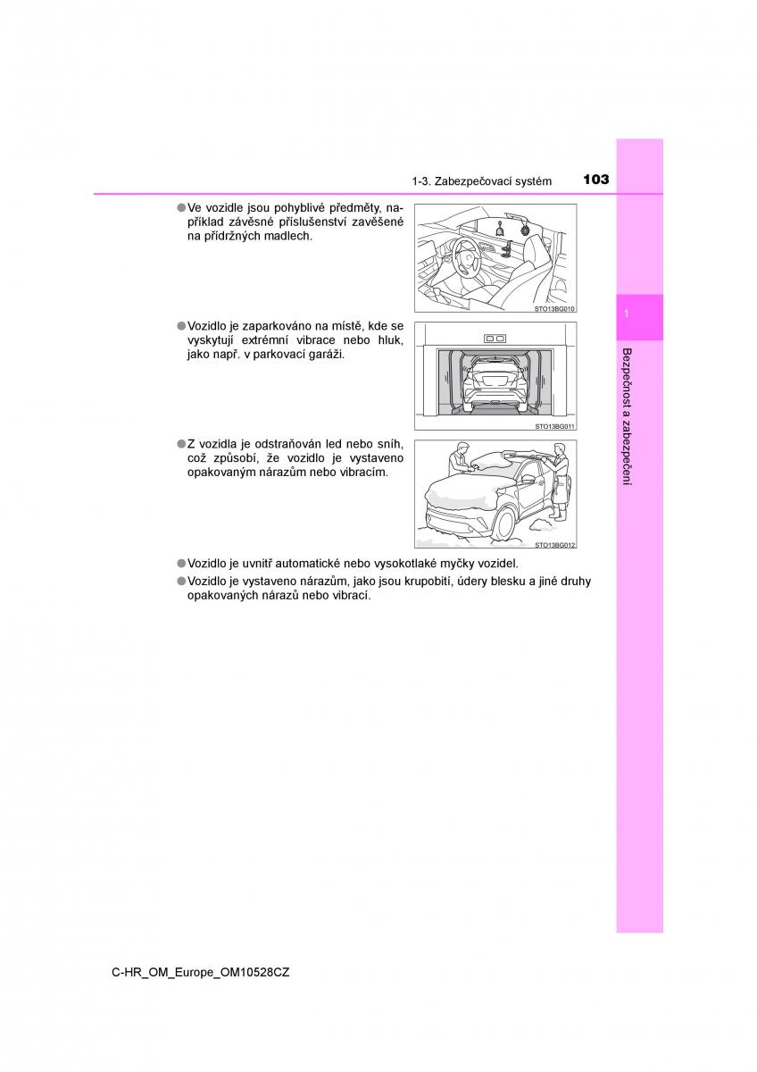 Toyota C HR navod k obsludze / page 103