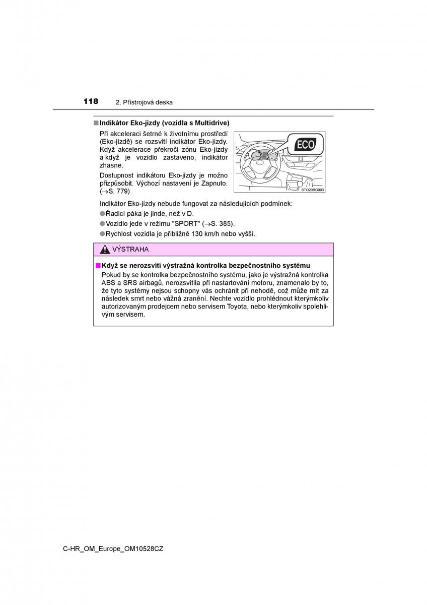 Toyota C HR navod k obsludze / page 118