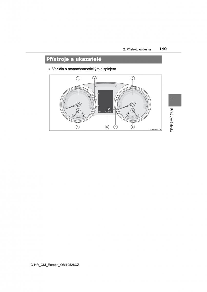 Toyota C HR navod k obsludze / page 119