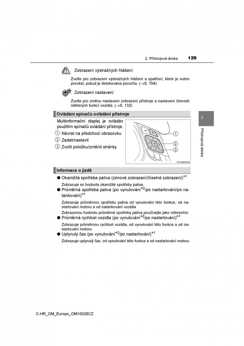 Toyota C HR navod k obsludze / page 129