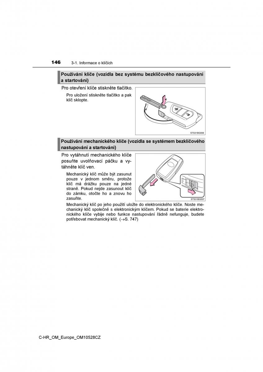 Toyota C HR navod k obsludze / page 146