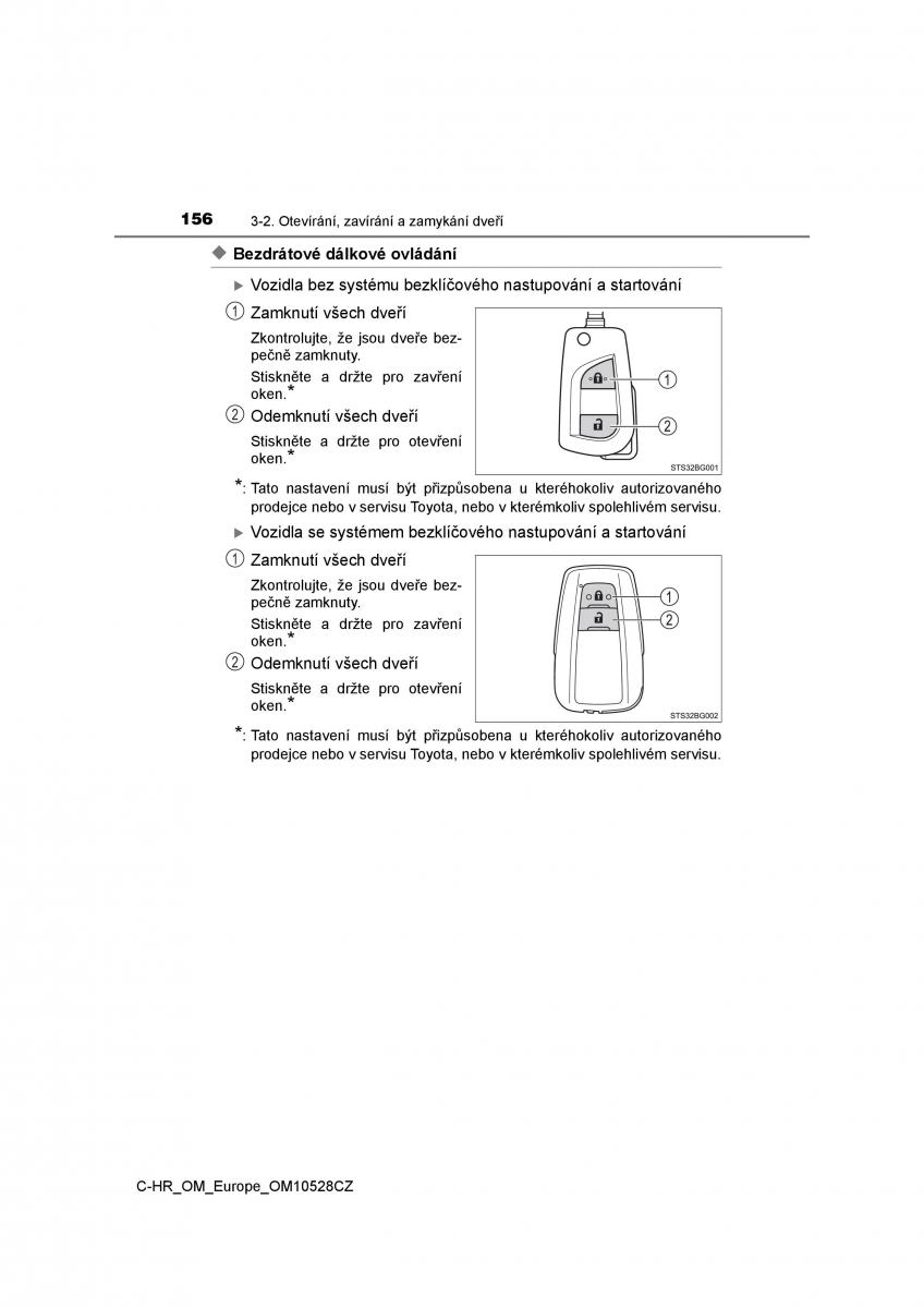 Toyota C HR navod k obsludze / page 156