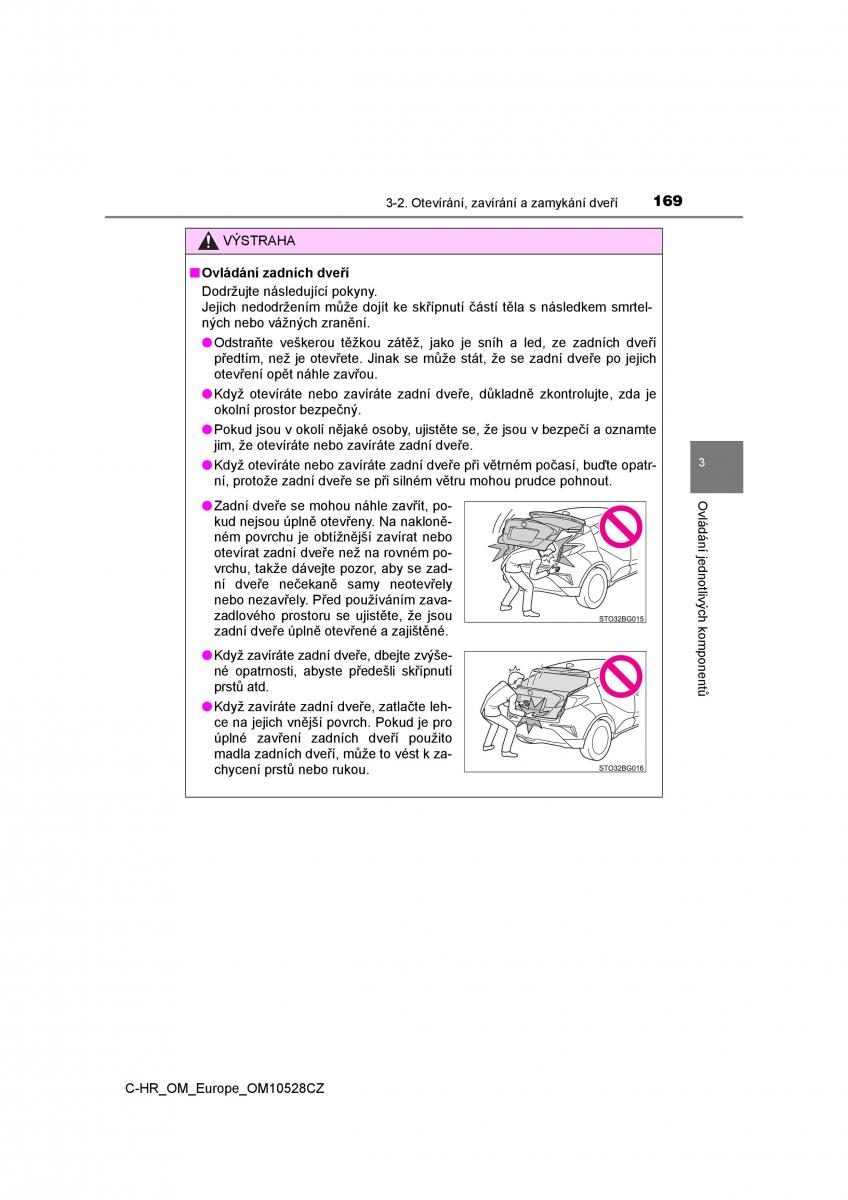 Toyota C HR navod k obsludze / page 169