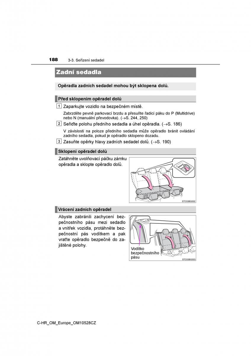 Toyota C HR navod k obsludze / page 188