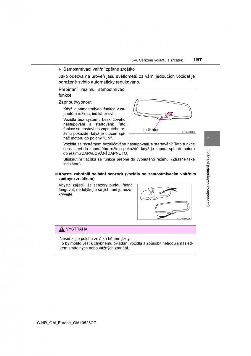 Toyota C HR navod k obsludze / page 197