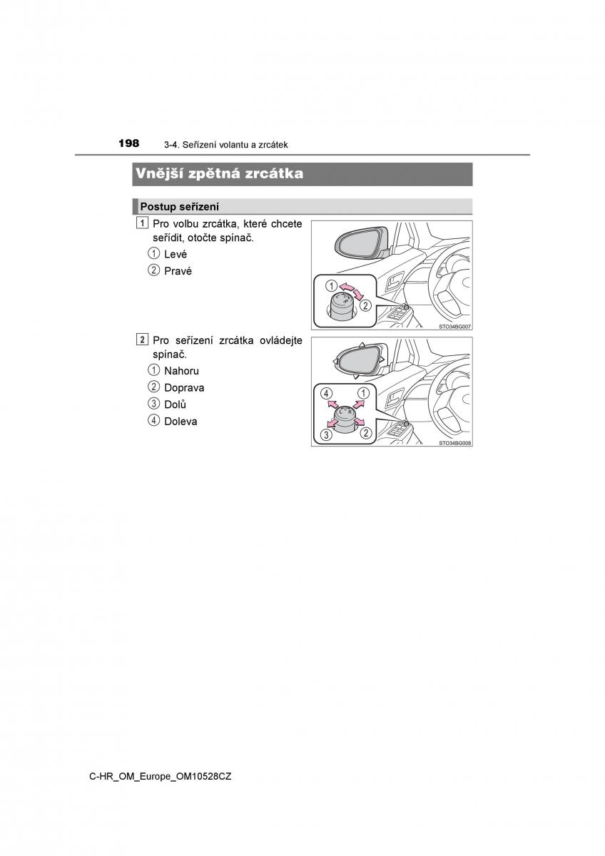 Toyota C HR navod k obsludze / page 198