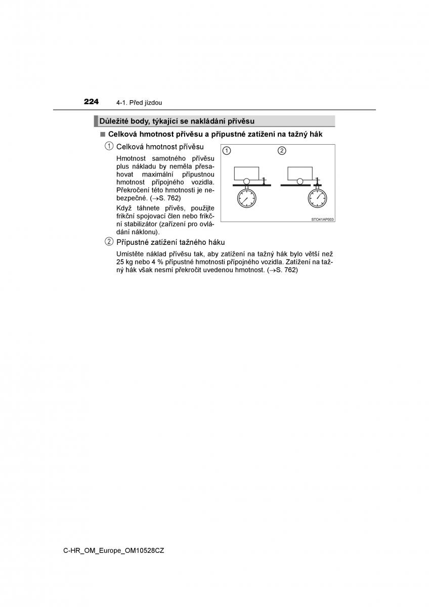 Toyota C HR navod k obsludze / page 224