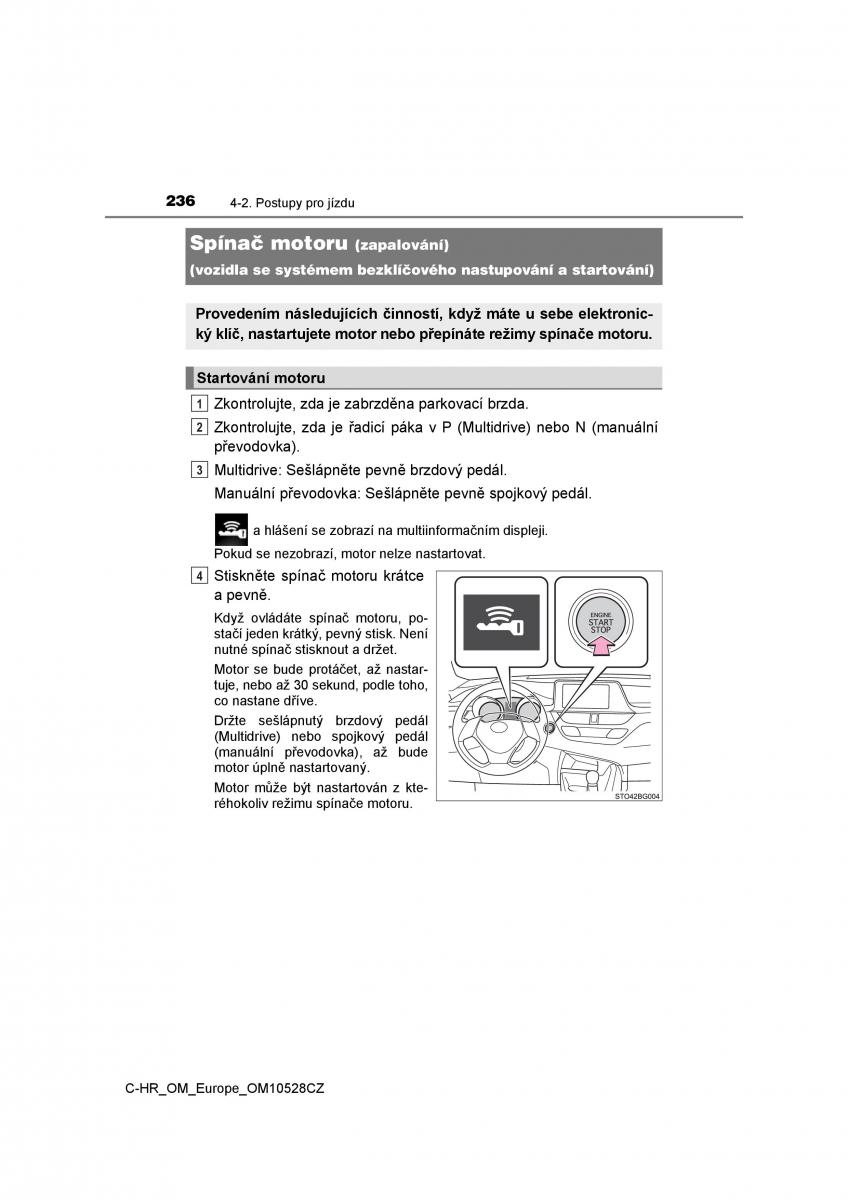 Toyota C HR navod k obsludze / page 236