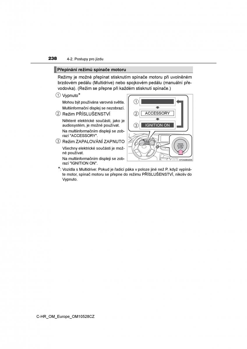 Toyota C HR navod k obsludze / page 238