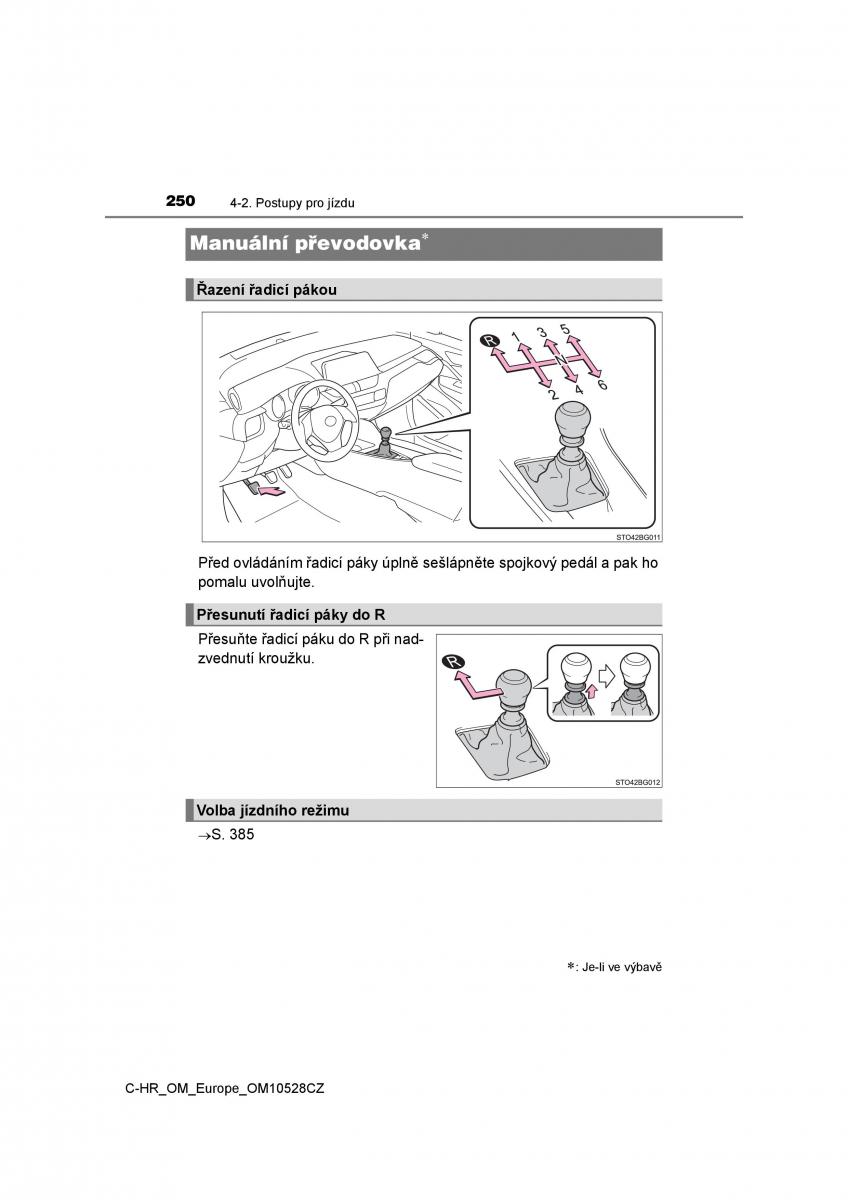 Toyota C HR navod k obsludze / page 250