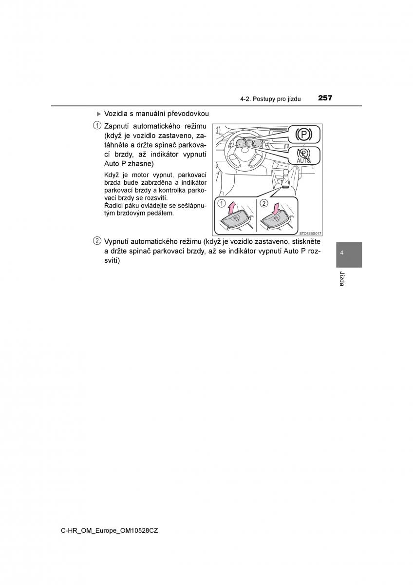 Toyota C HR navod k obsludze / page 257