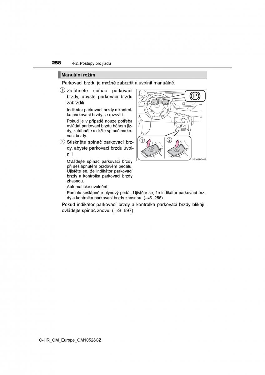 Toyota C HR navod k obsludze / page 258