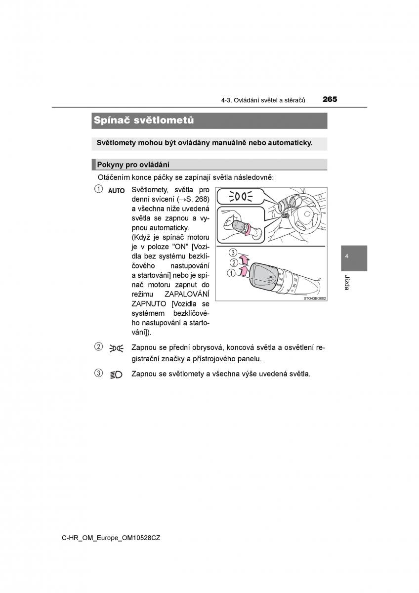 Toyota C HR navod k obsludze / page 265