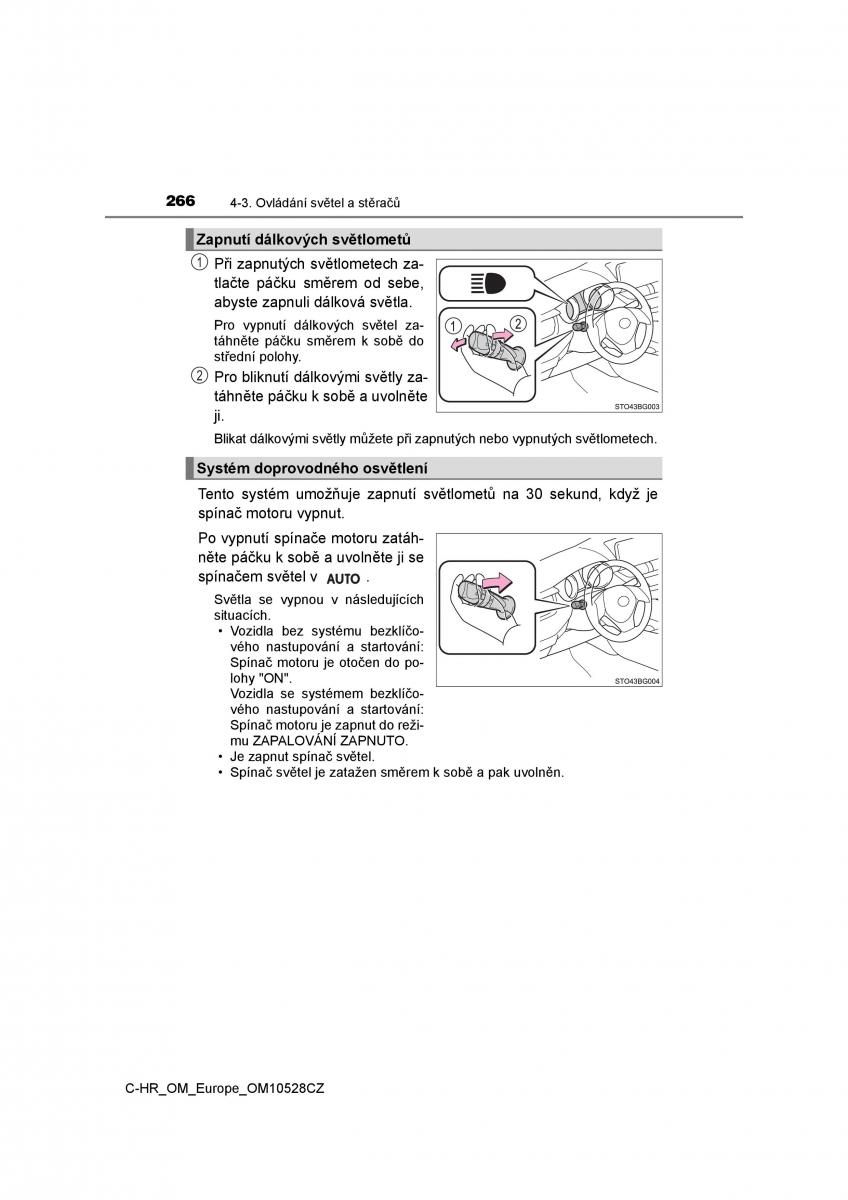 Toyota C HR navod k obsludze / page 266