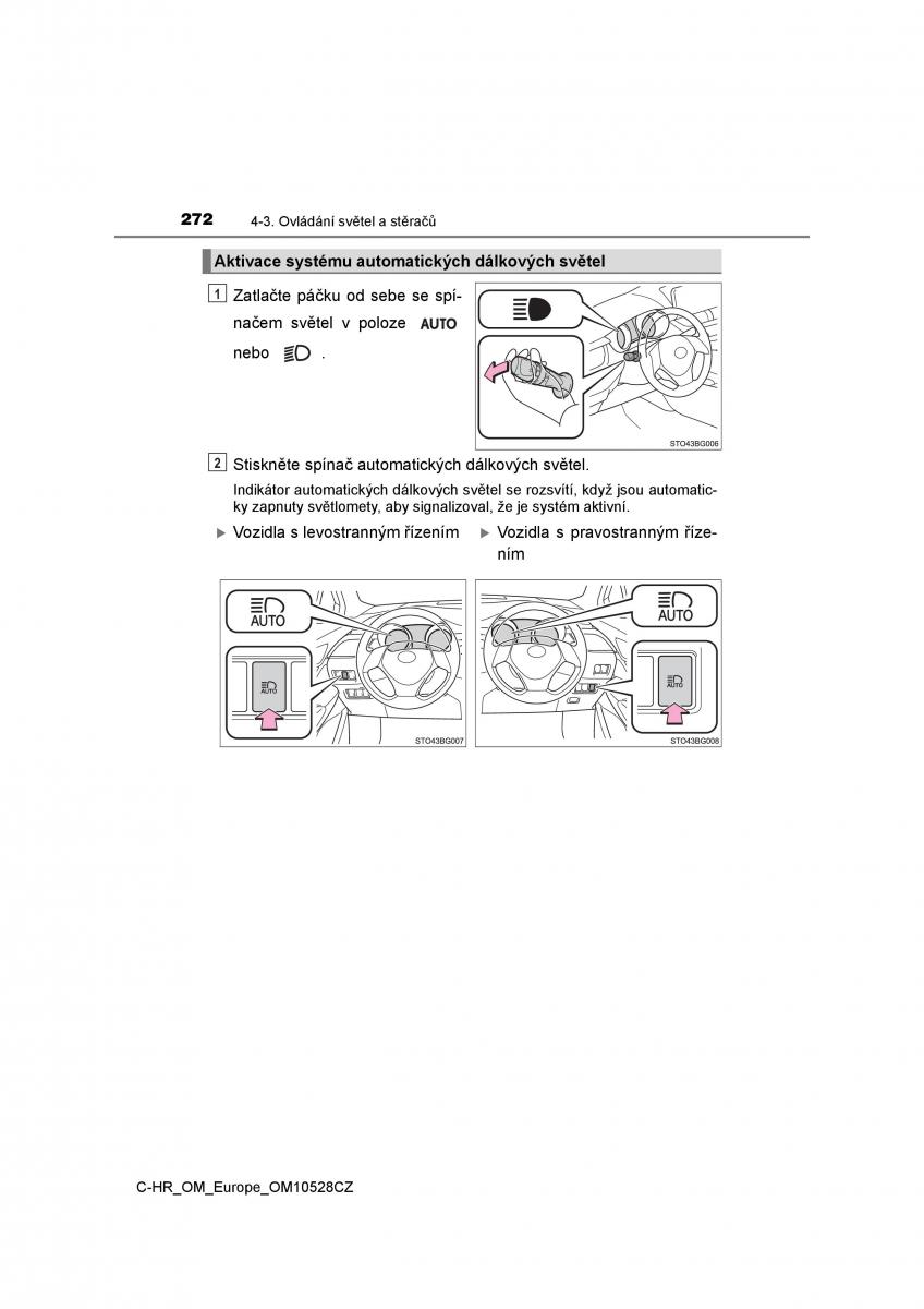 Toyota C HR navod k obsludze / page 272