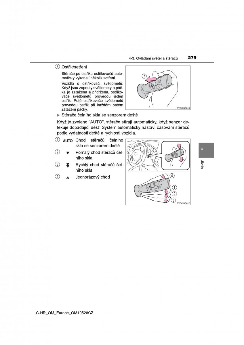 Toyota C HR navod k obsludze / page 279