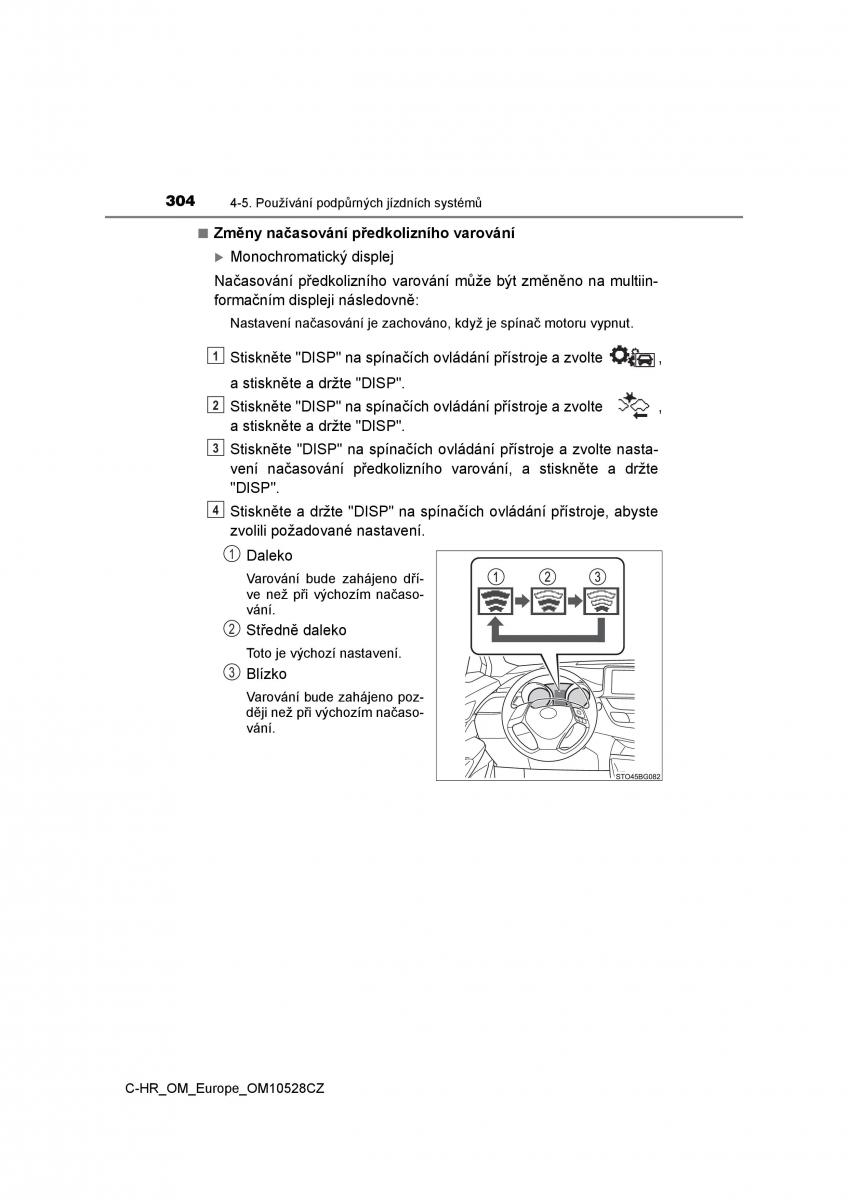 Toyota C HR navod k obsludze / page 304