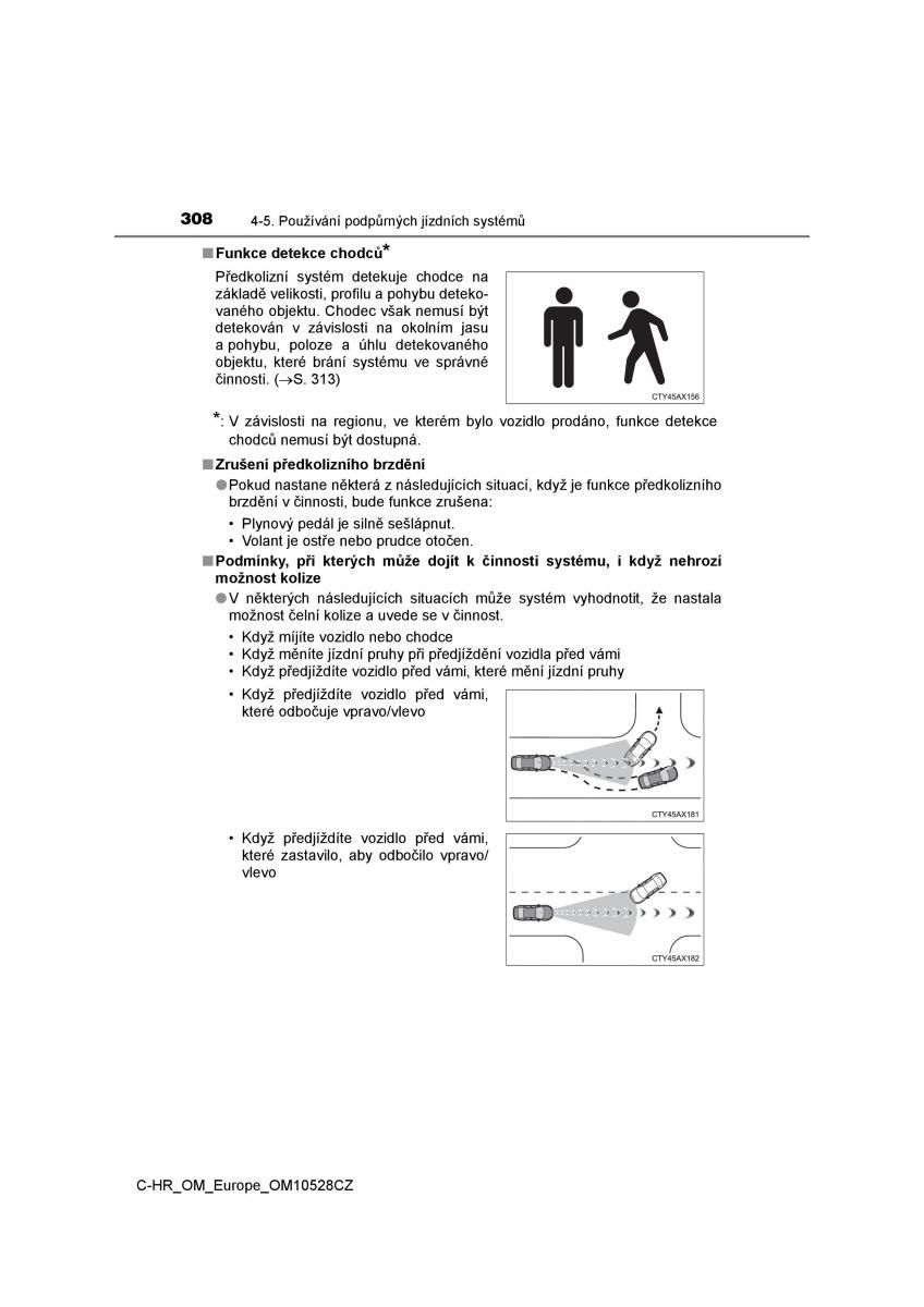 Toyota C HR navod k obsludze / page 308