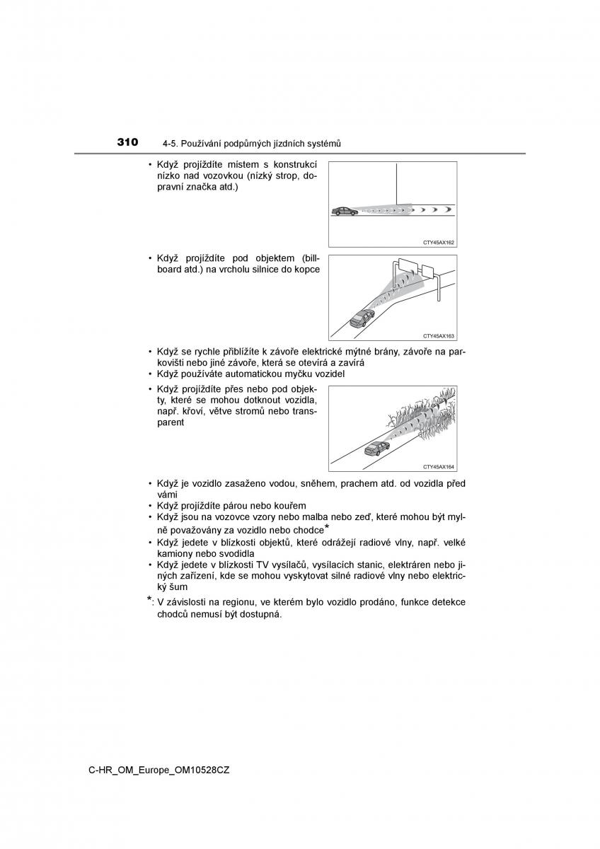 Toyota C HR navod k obsludze / page 310