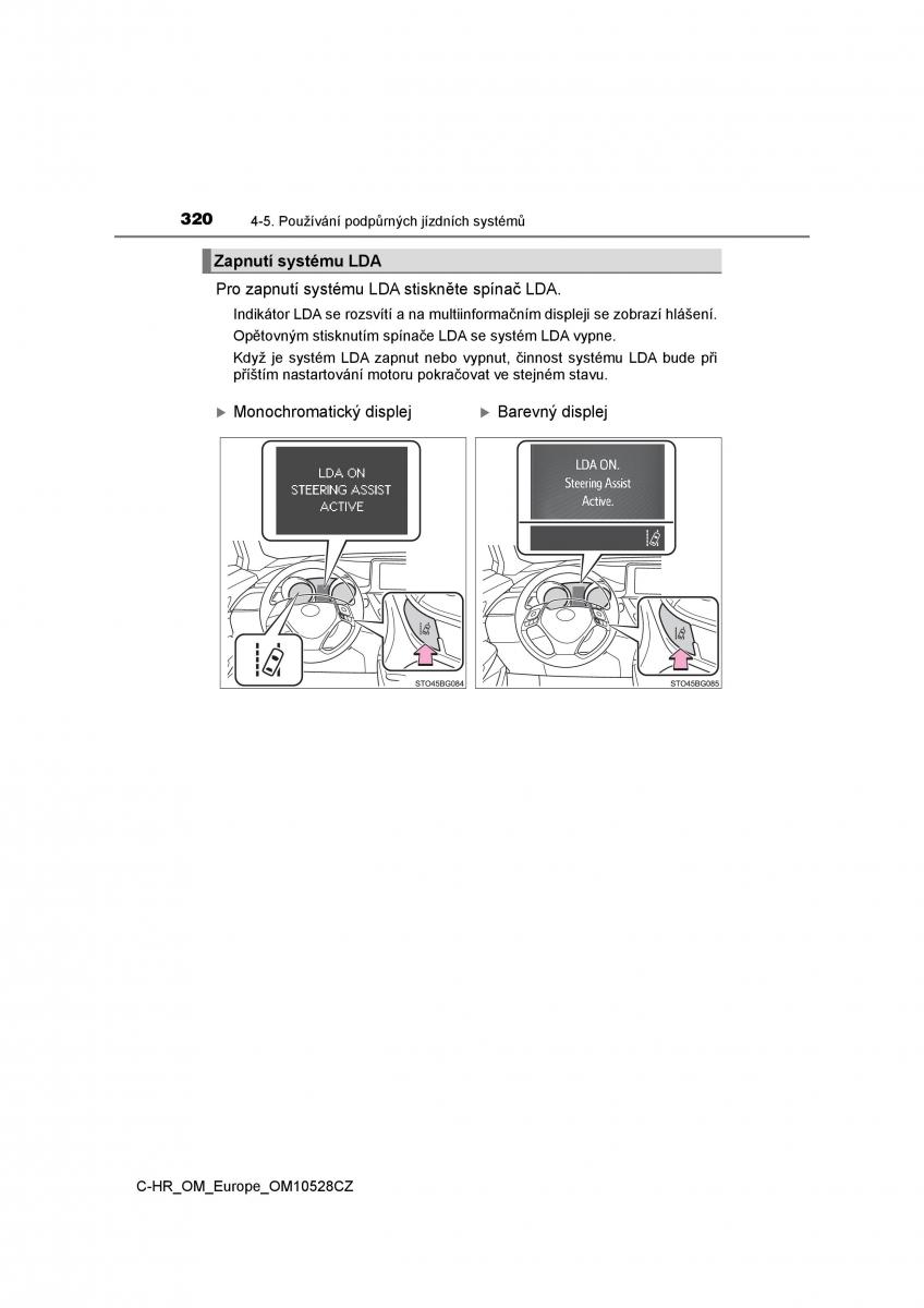 Toyota C HR navod k obsludze / page 320