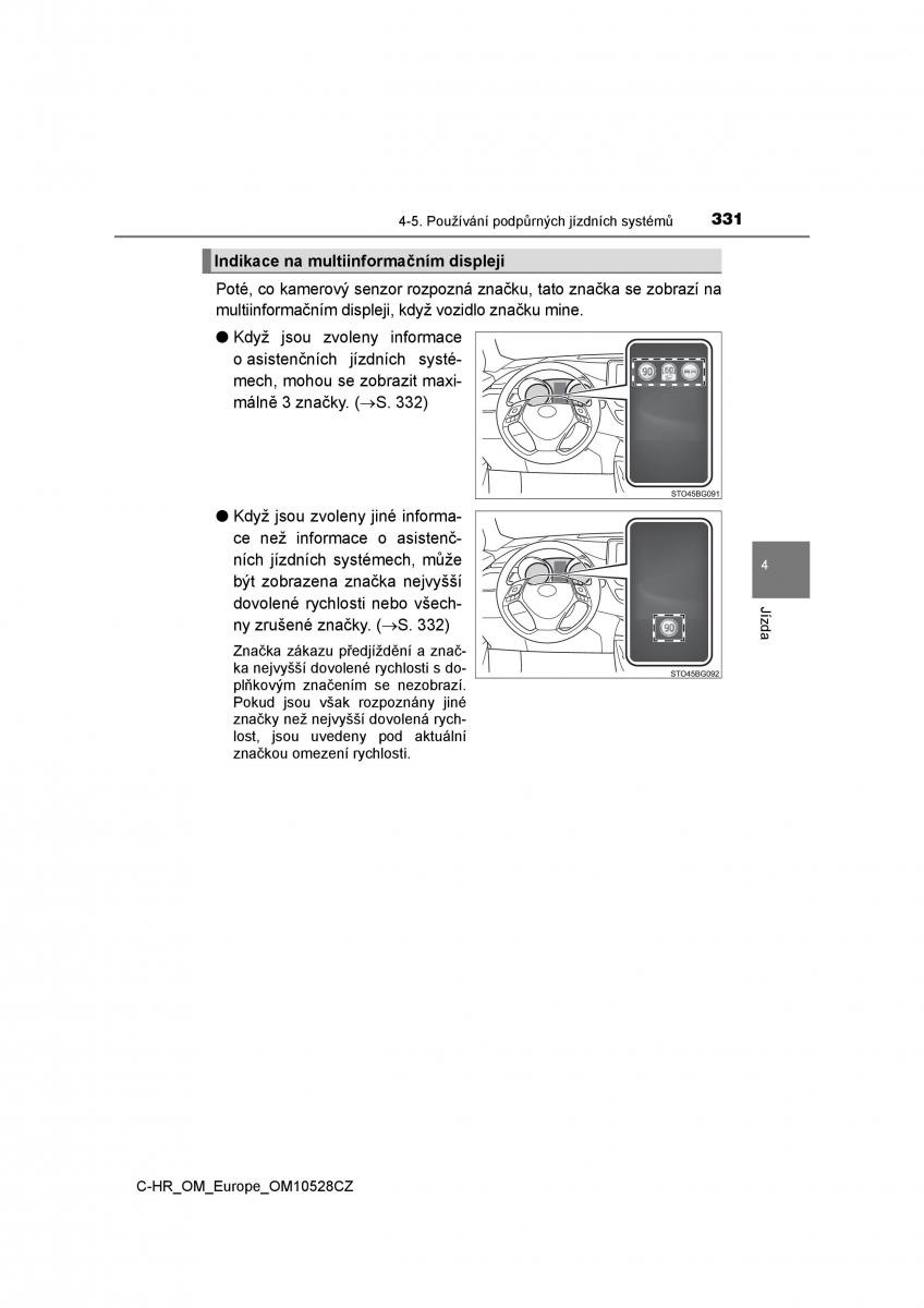 Toyota C HR navod k obsludze / page 331