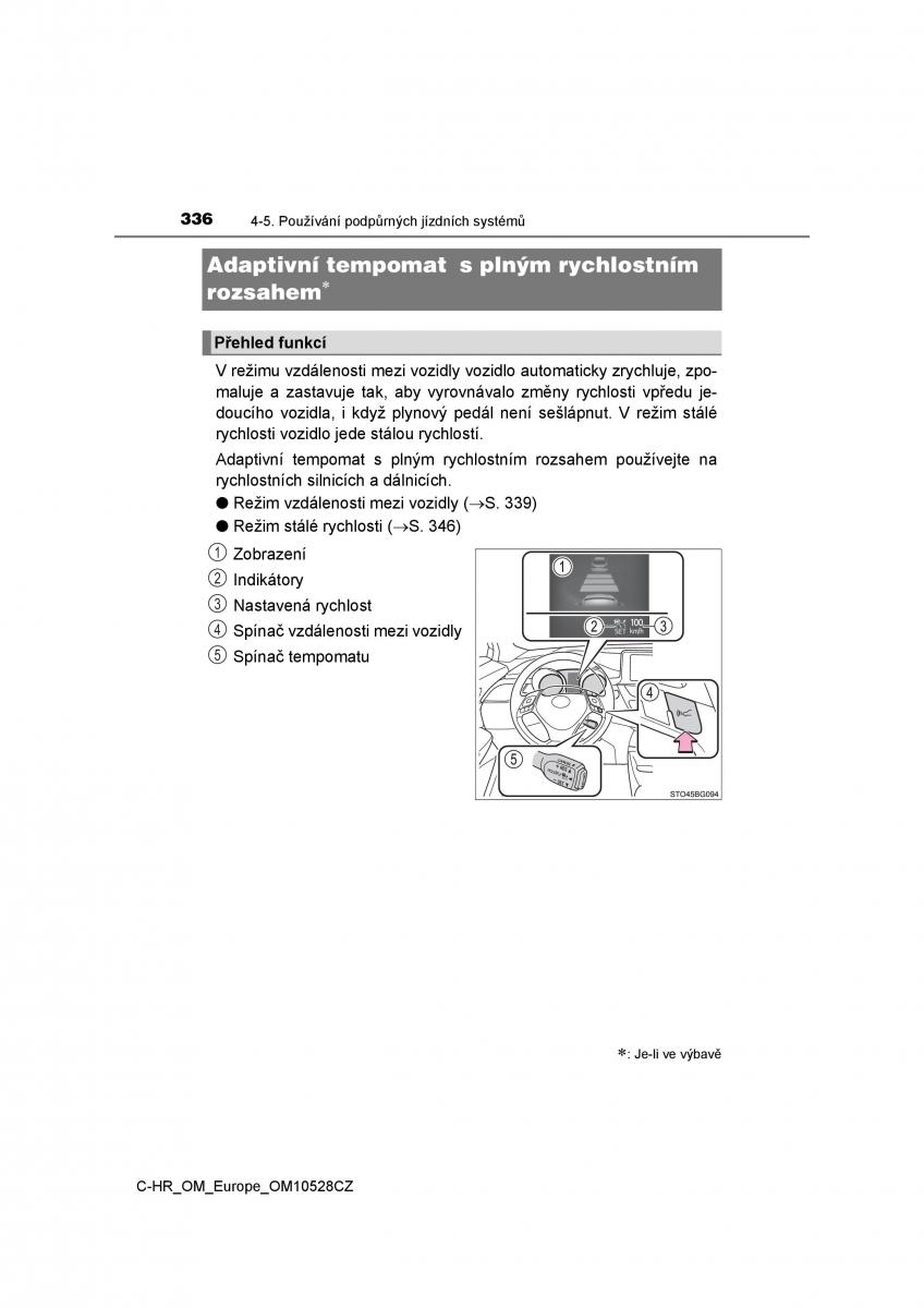 Toyota C HR navod k obsludze / page 336