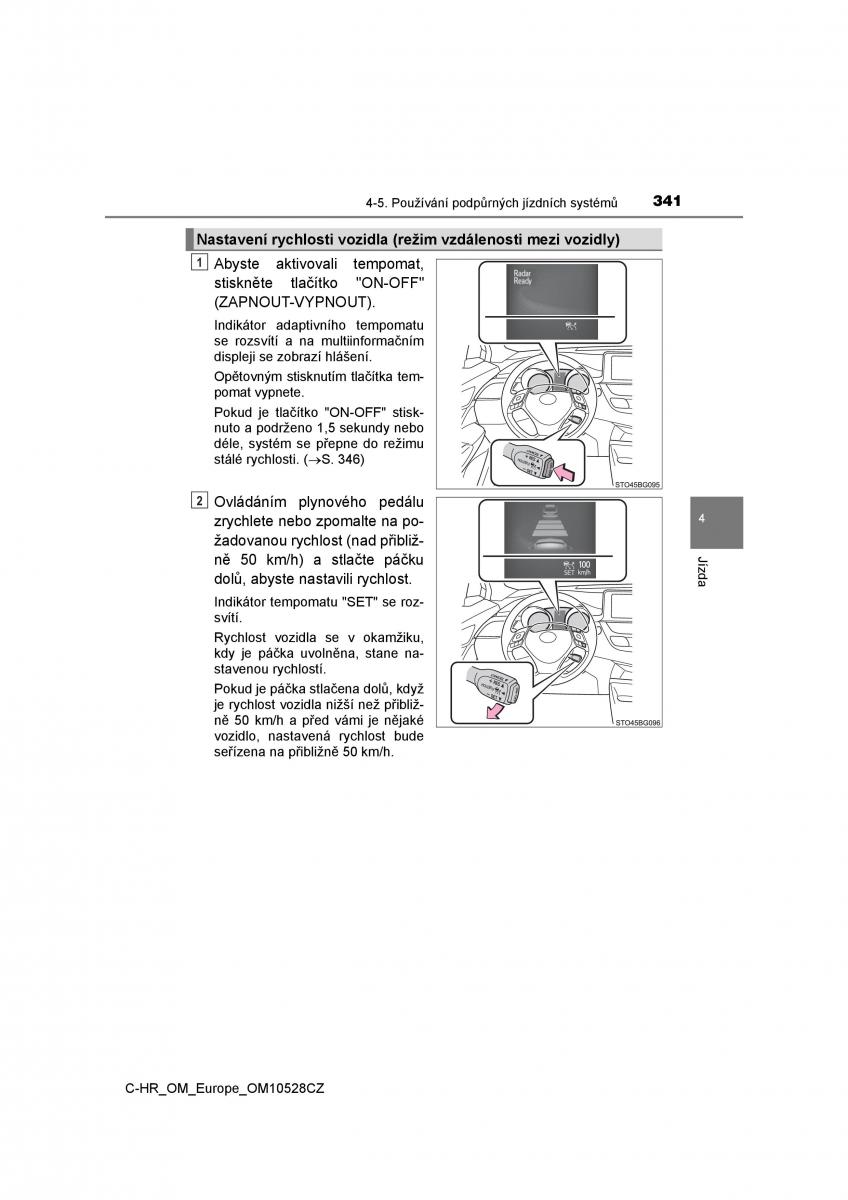 Toyota C HR navod k obsludze / page 341