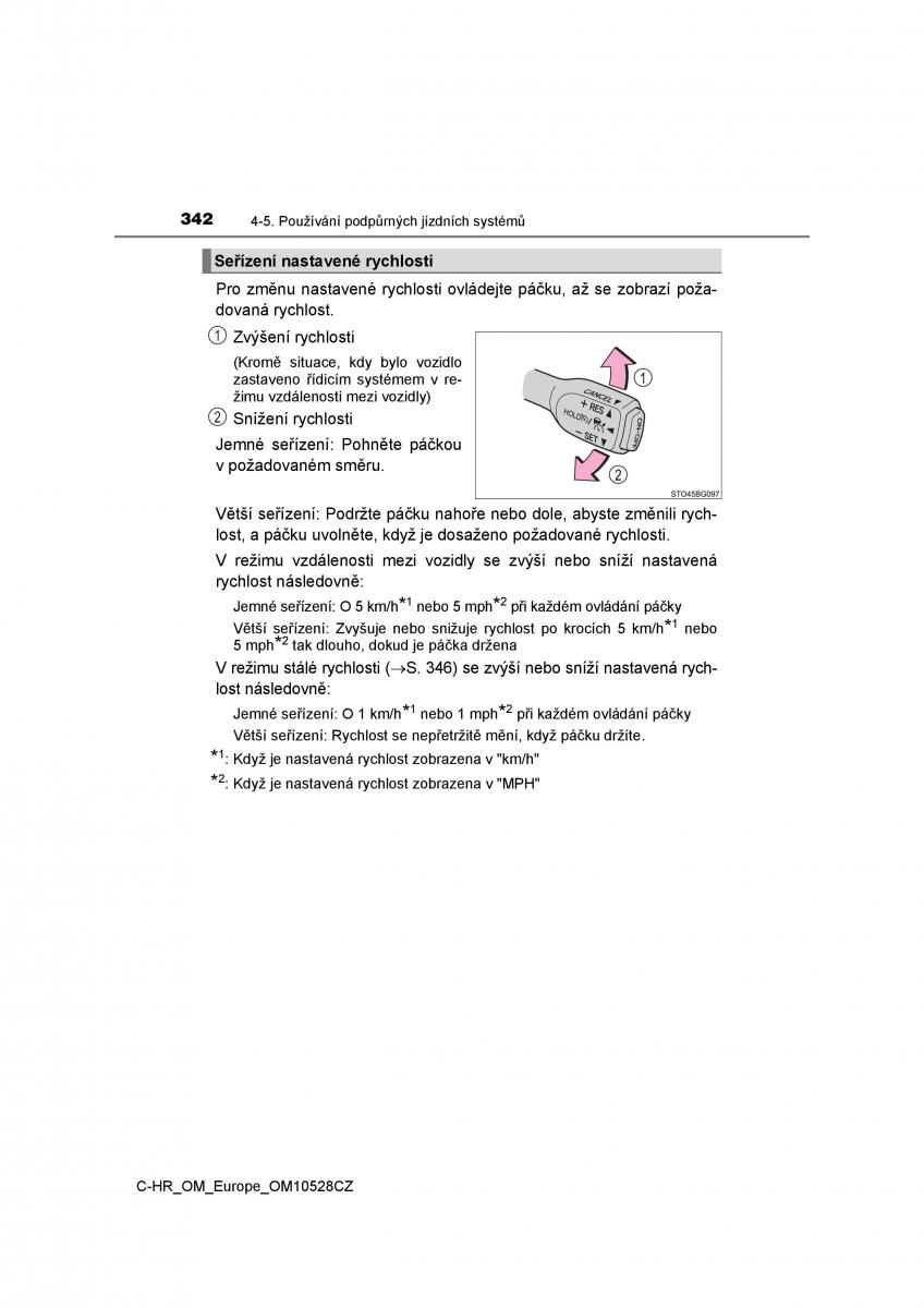 Toyota C HR navod k obsludze / page 342