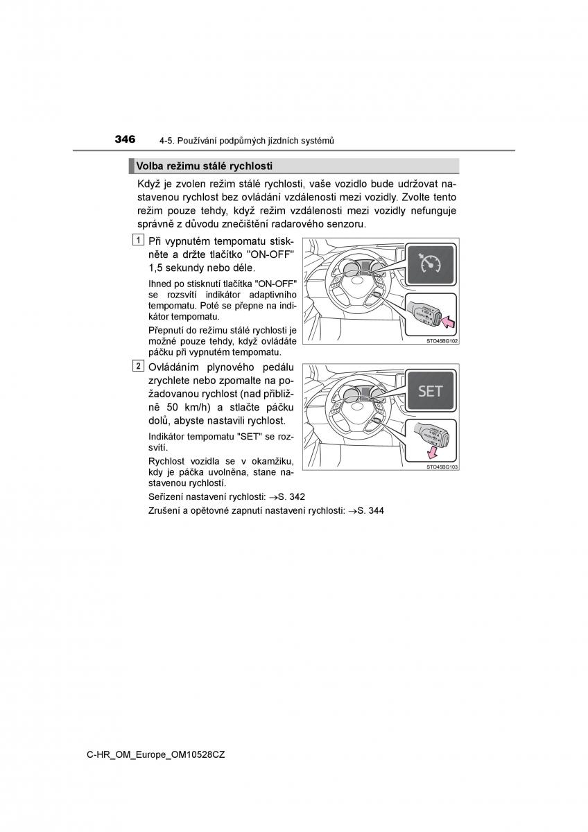 Toyota C HR navod k obsludze / page 346