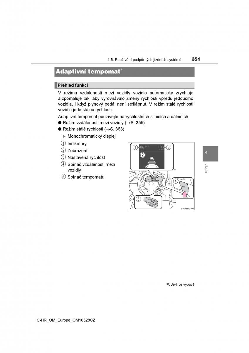 Toyota C HR navod k obsludze / page 351