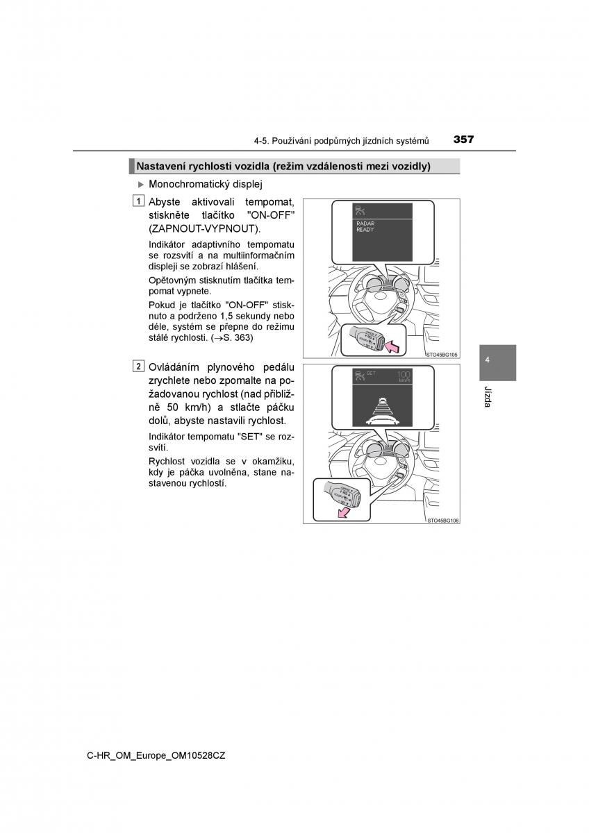 Toyota C HR navod k obsludze / page 357