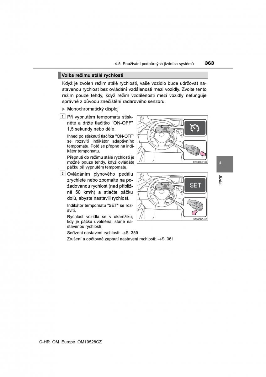 Toyota C HR navod k obsludze / page 363