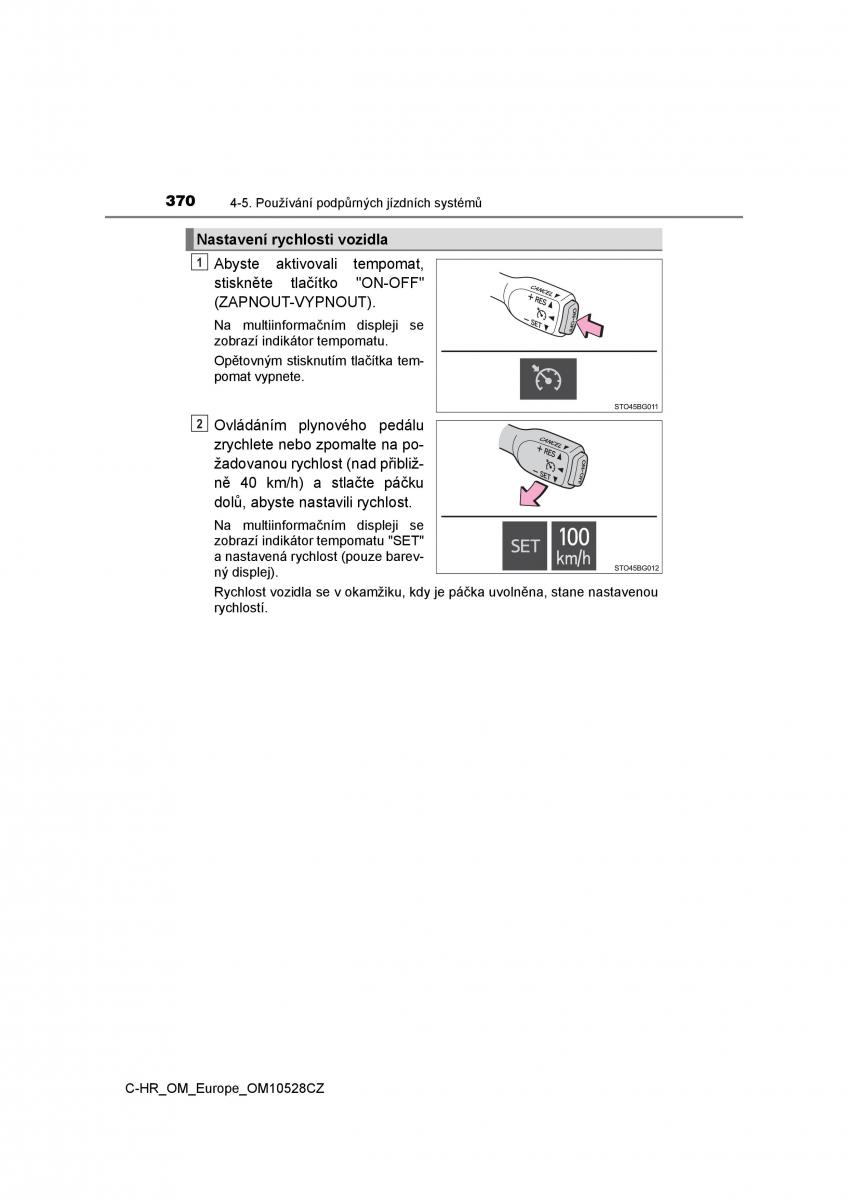 Toyota C HR navod k obsludze / page 370