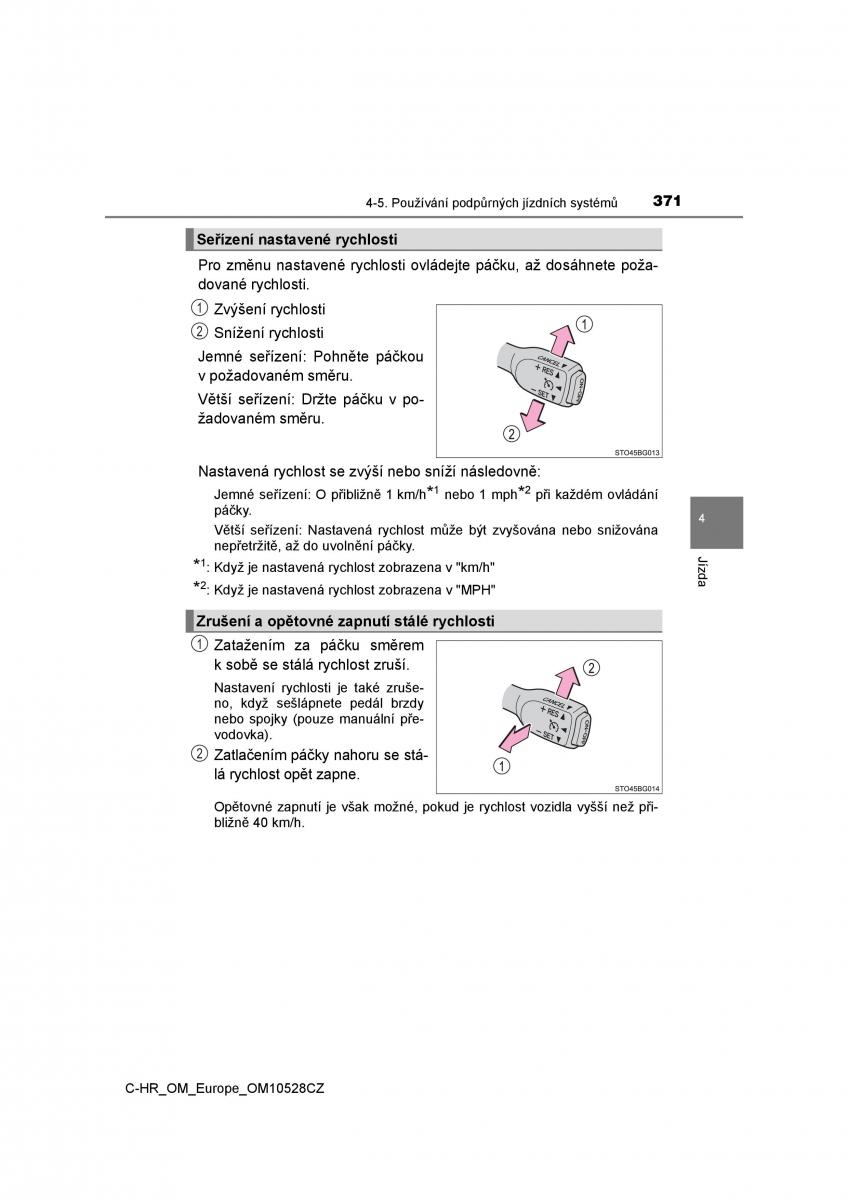 Toyota C HR navod k obsludze / page 371