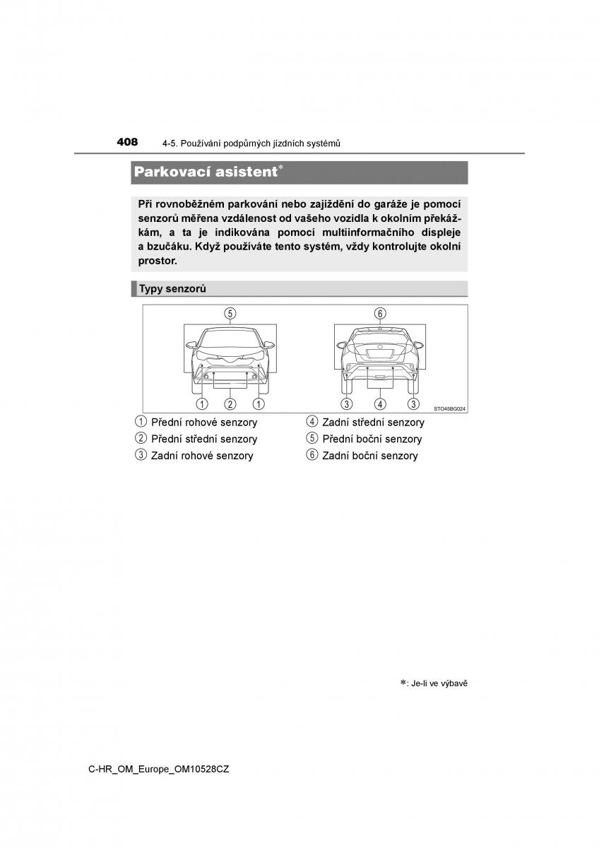 Toyota C HR navod k obsludze / page 408