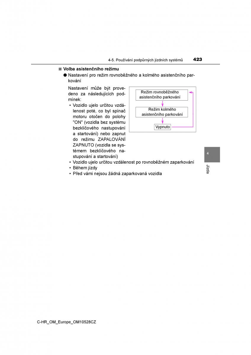 Toyota C HR navod k obsludze / page 423