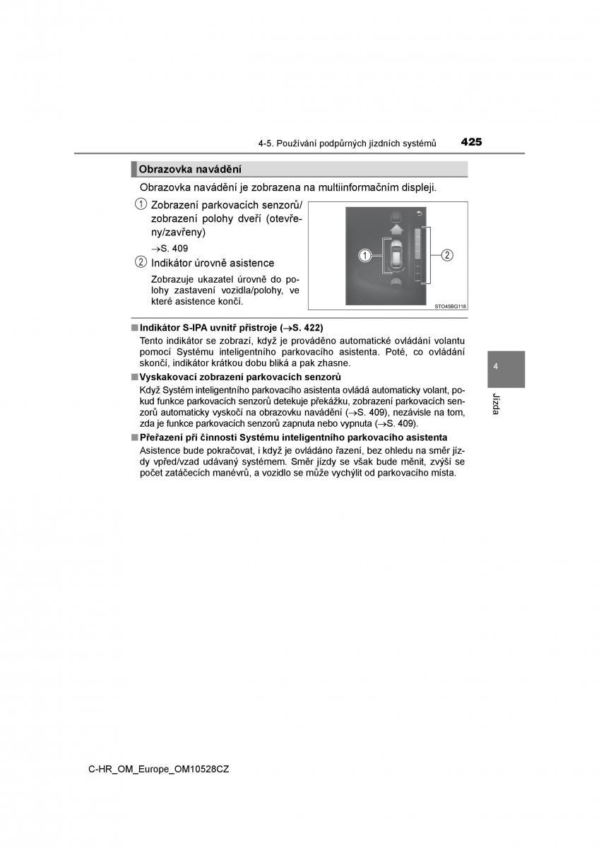 Toyota C HR navod k obsludze / page 425