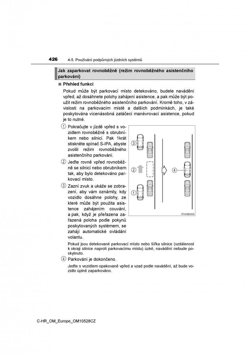 Toyota C HR navod k obsludze / page 426