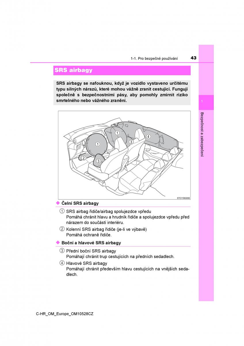 Toyota C HR navod k obsludze / page 43