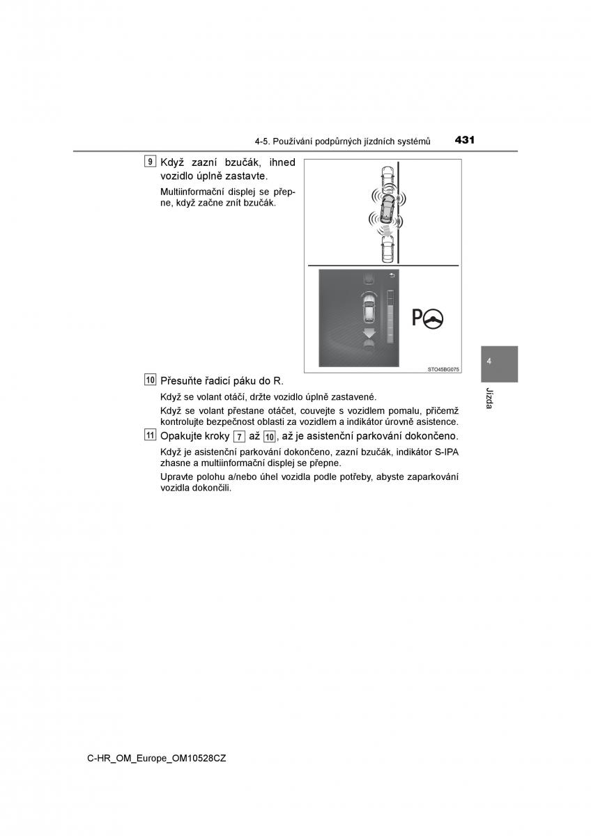 Toyota C HR navod k obsludze / page 431